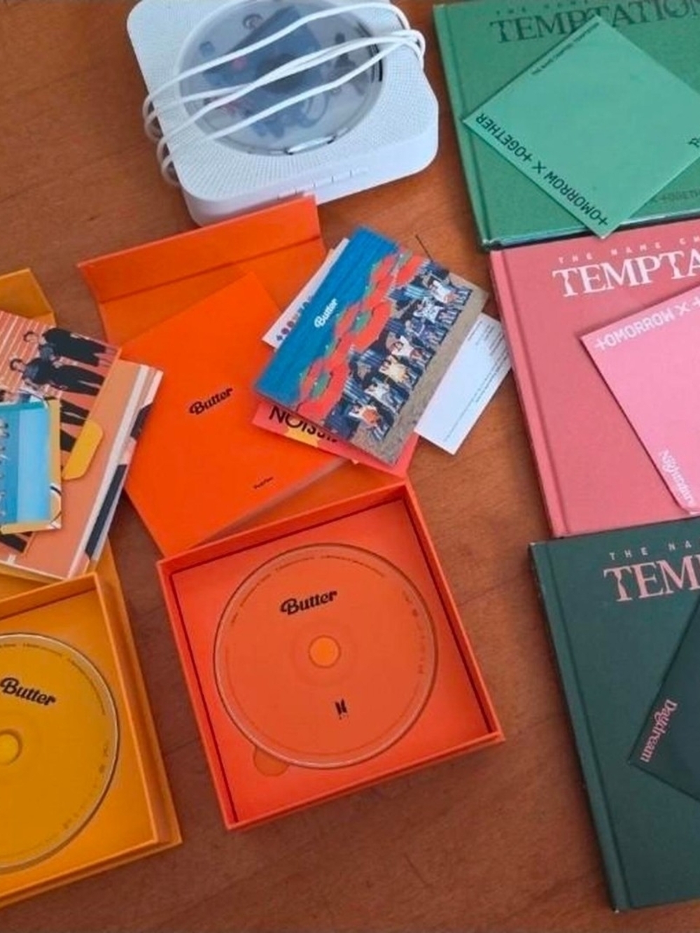 Butter Orange CD Storage Box - Bright Orange Disc Case